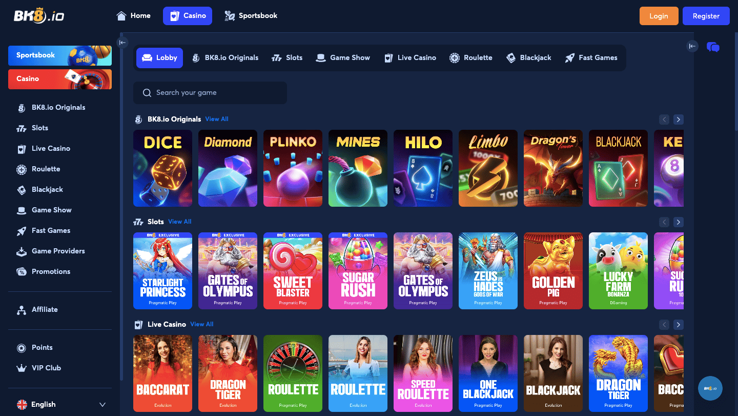 BK8.io Casino